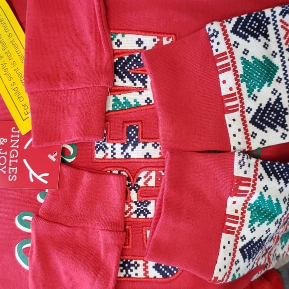 Jingles & Joy NWT Boys "Christmas Crew" 2-piece Pajama Set - Picture 6 of 7